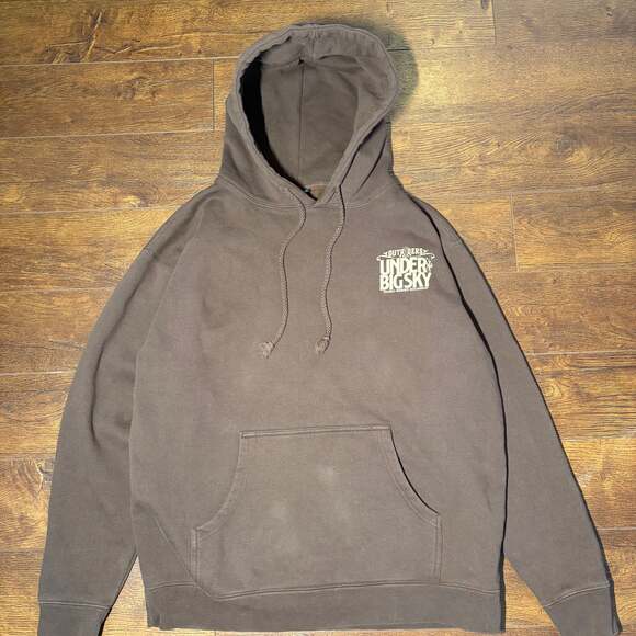 Under The Big Sky Festival Hoodie 2024 Lineup Brown Size Large - Picture 3 of 5